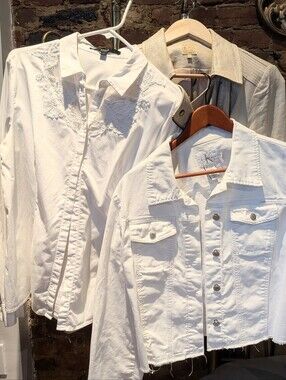 ✨ DESIGNER BUNDLE | Calvin Klein & Guess Jackets + Blouse (Fits Medium)